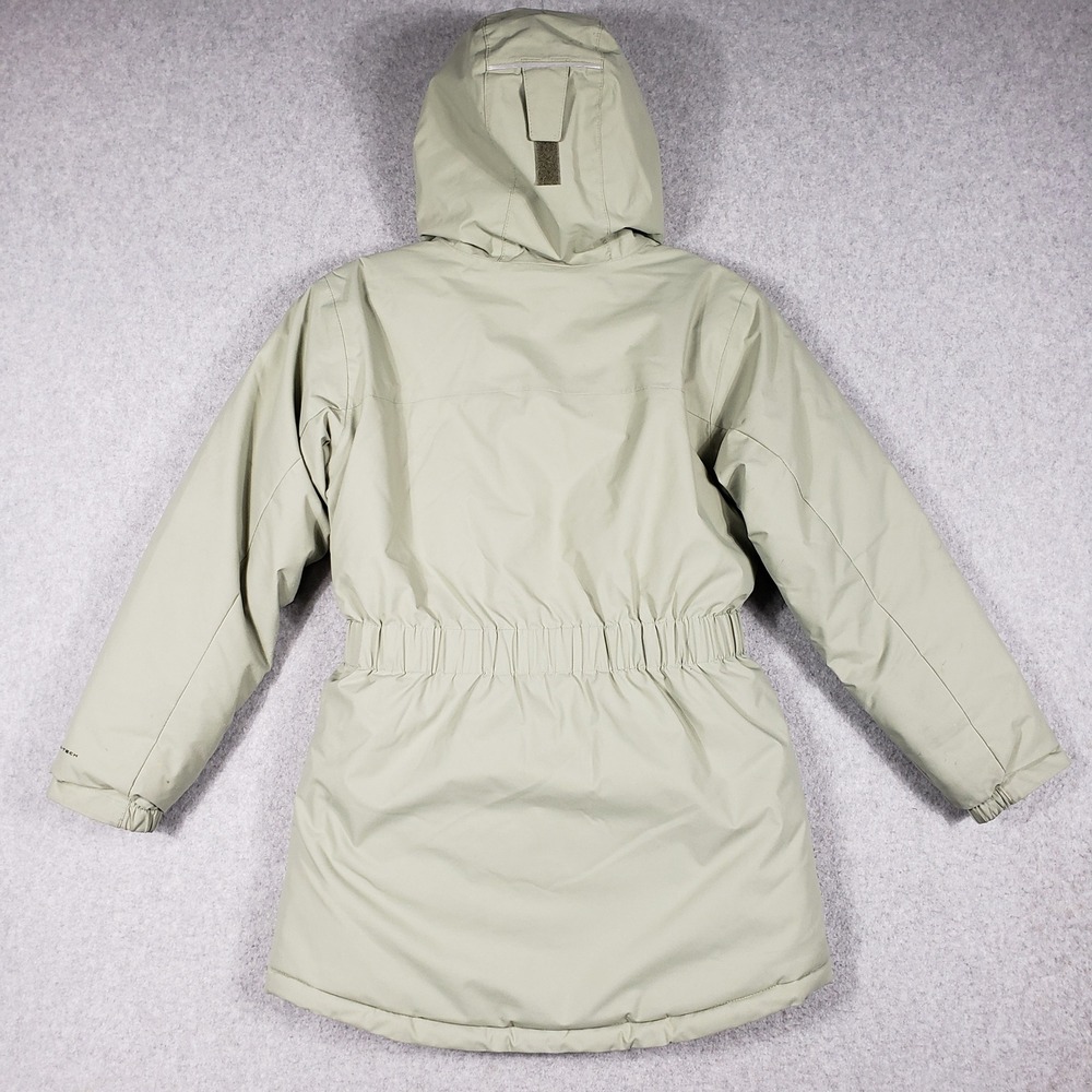Columbia Girls M 10/12‎ Sage Green Omni-Heat Parka Gorpcore Winter Jacket Hooded - Picture 2 of 10